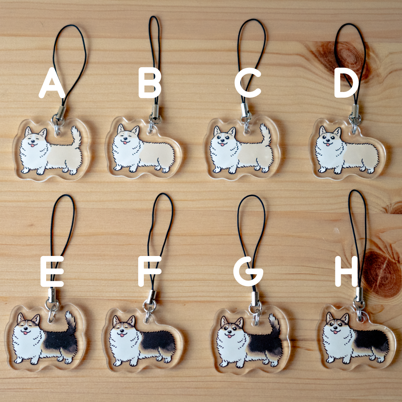 アクリルチャーム: Mini Corgi