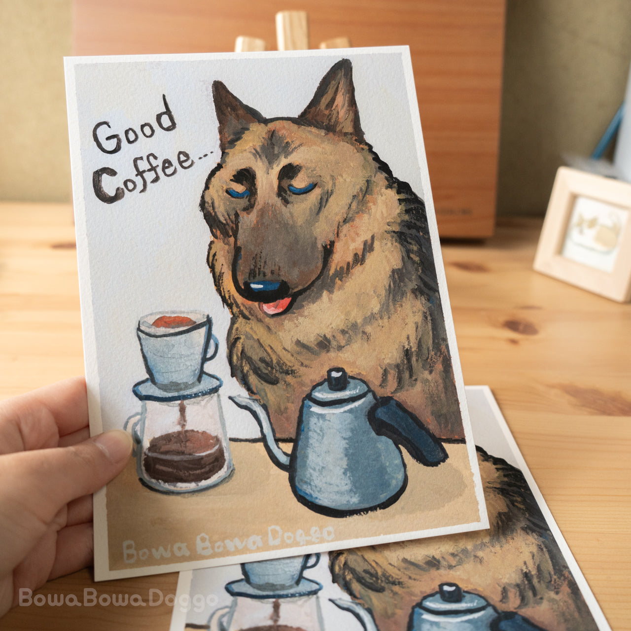 アートプリント: "A shepherd brewing coffee"