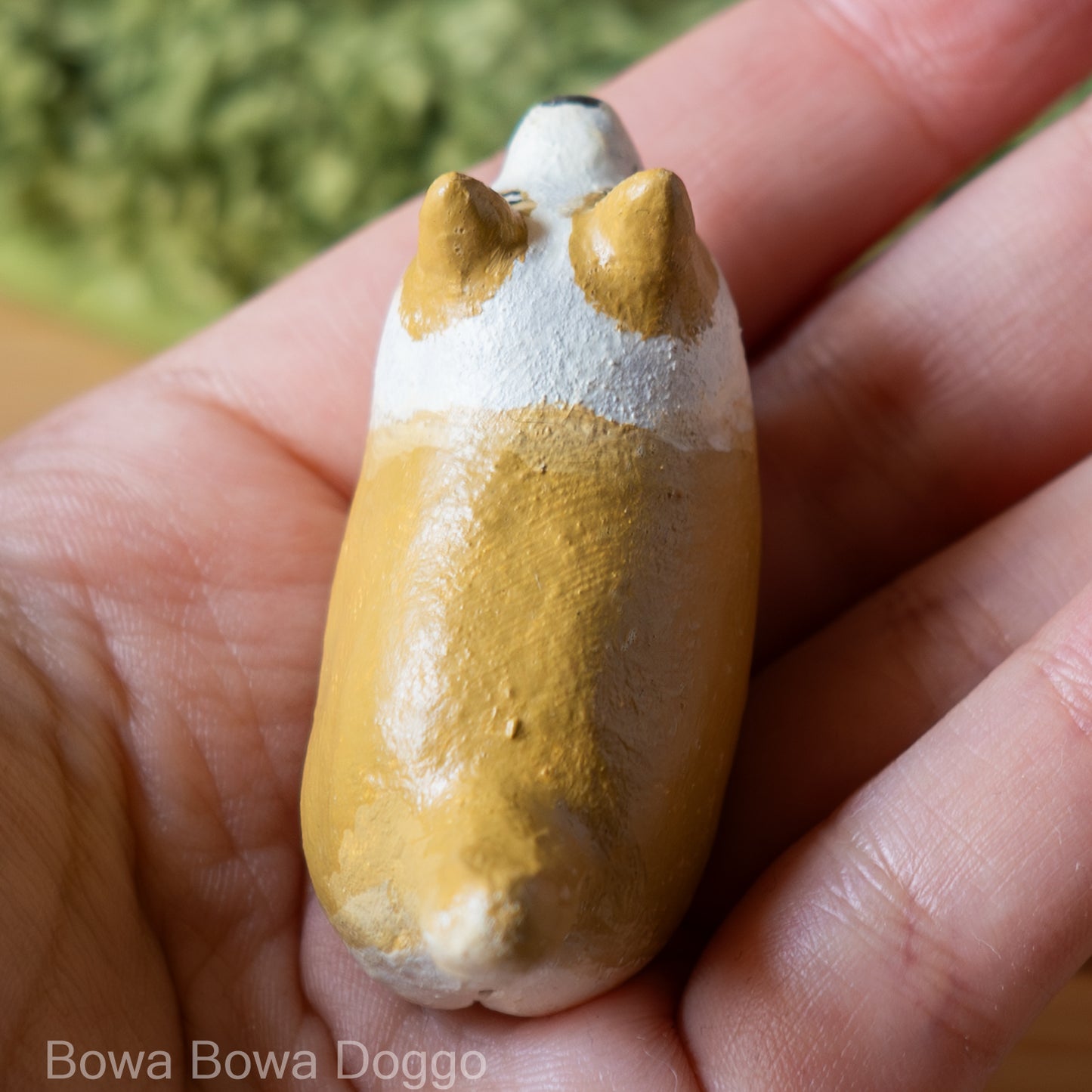 粘土作品: "Desk Friend Corgi"