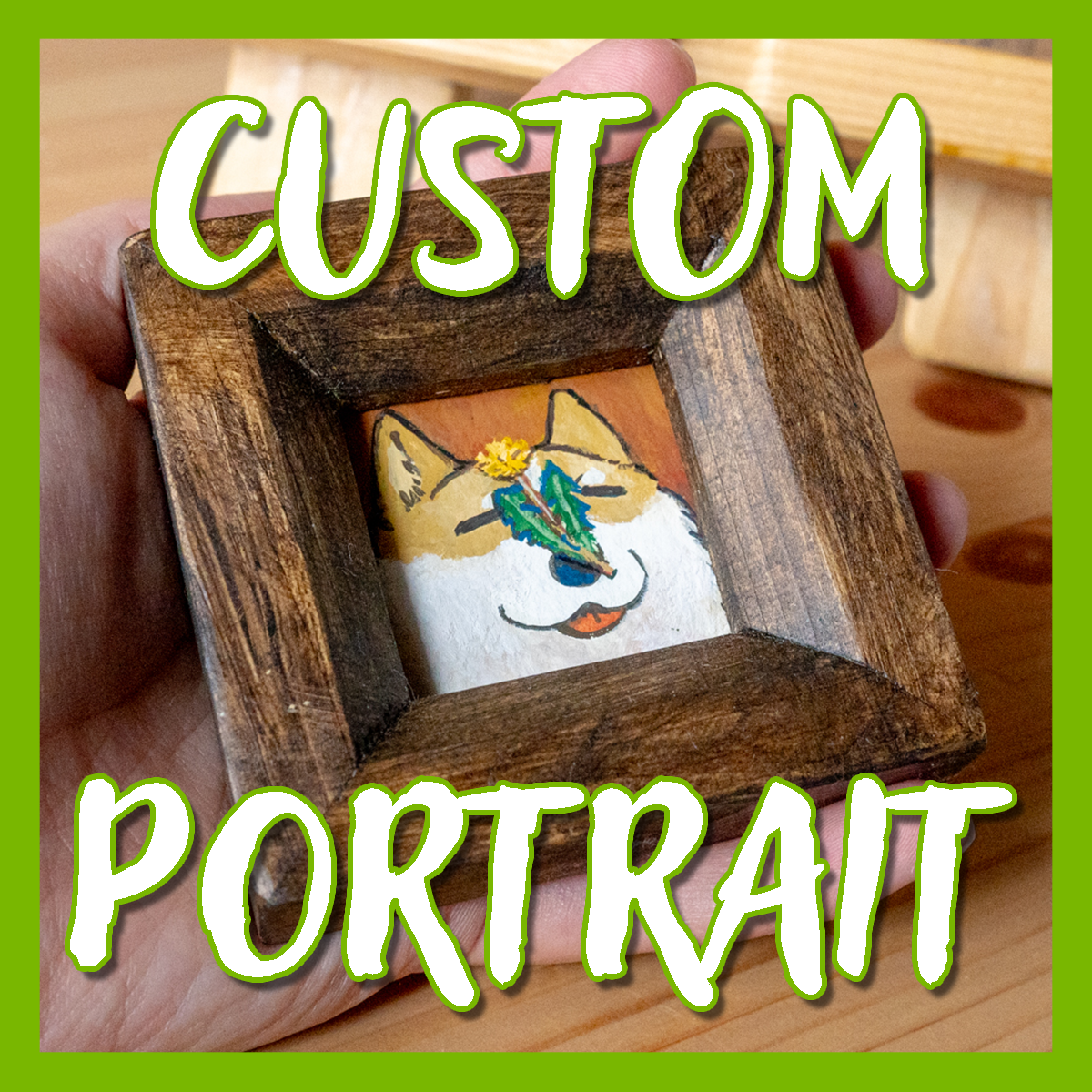 ★Custom Portrait in tiny frame