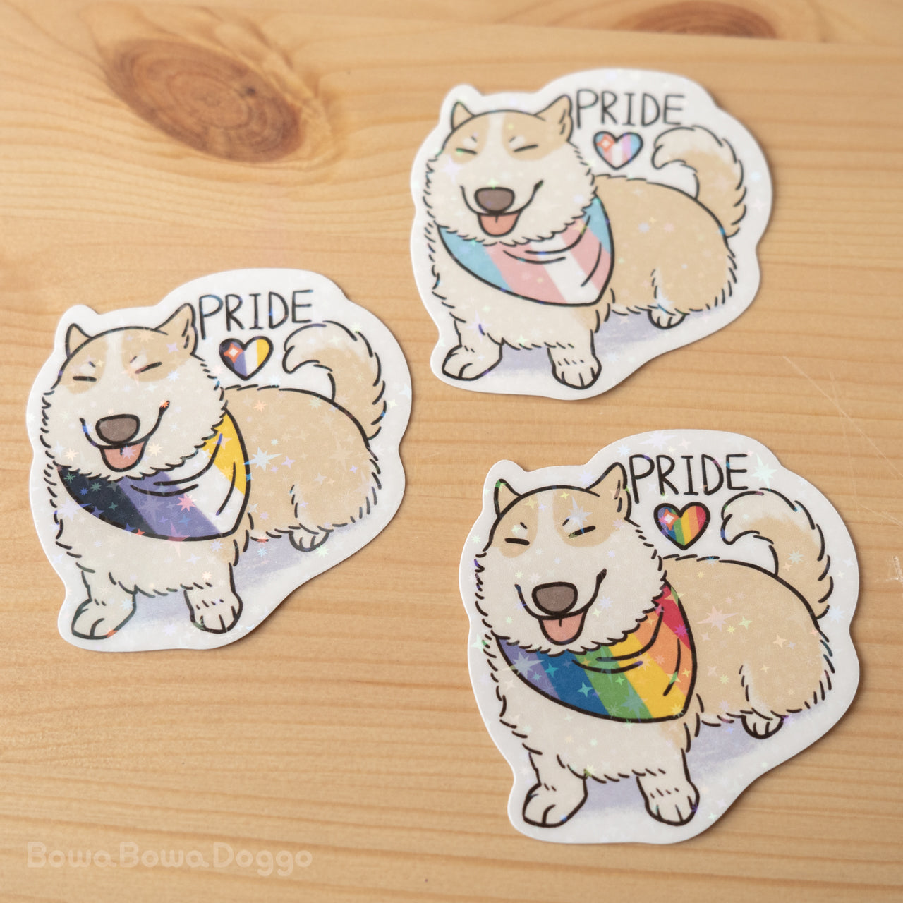 ステッカー: "Corgi Pride!"