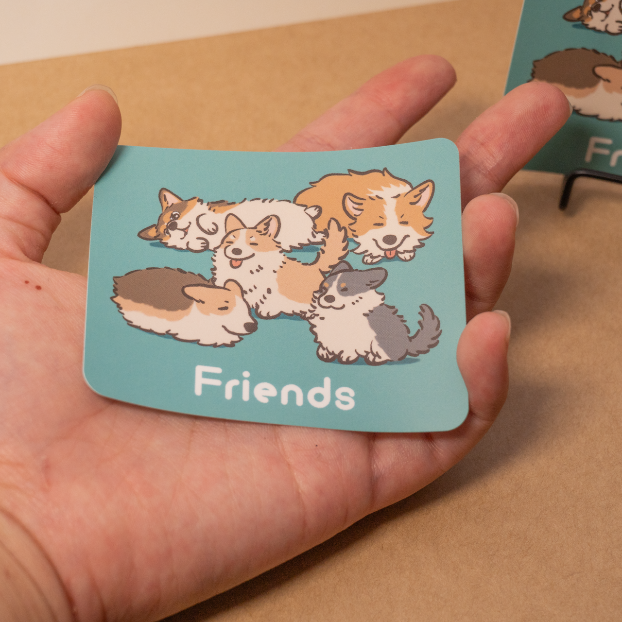 ステッカー: "Corgi Friends"