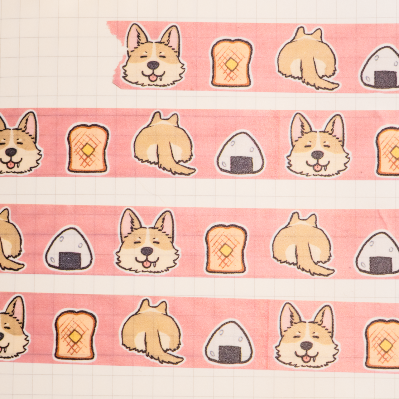 Washi Tape: "Hungry Corgi"