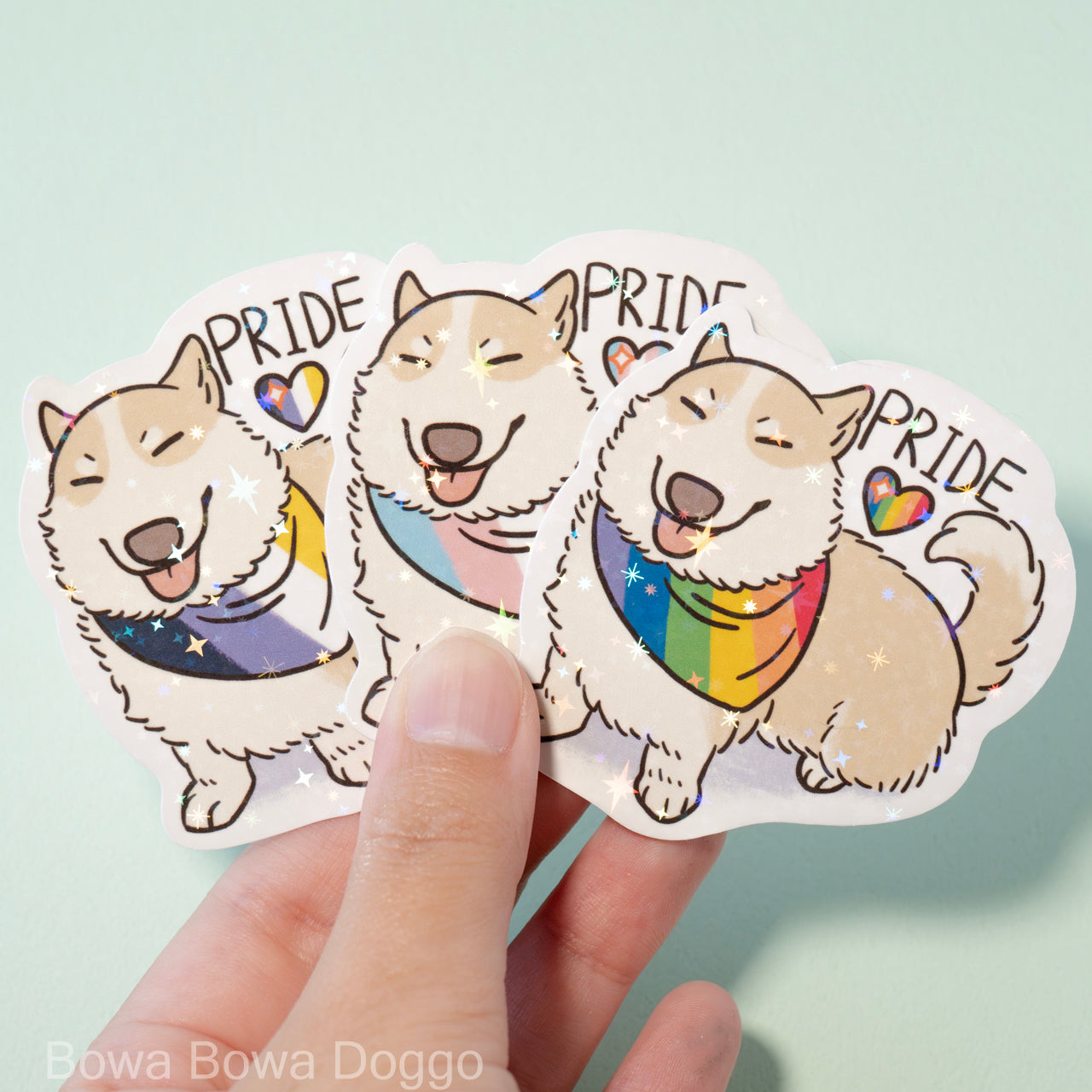 ステッカー: "Corgi Pride!"