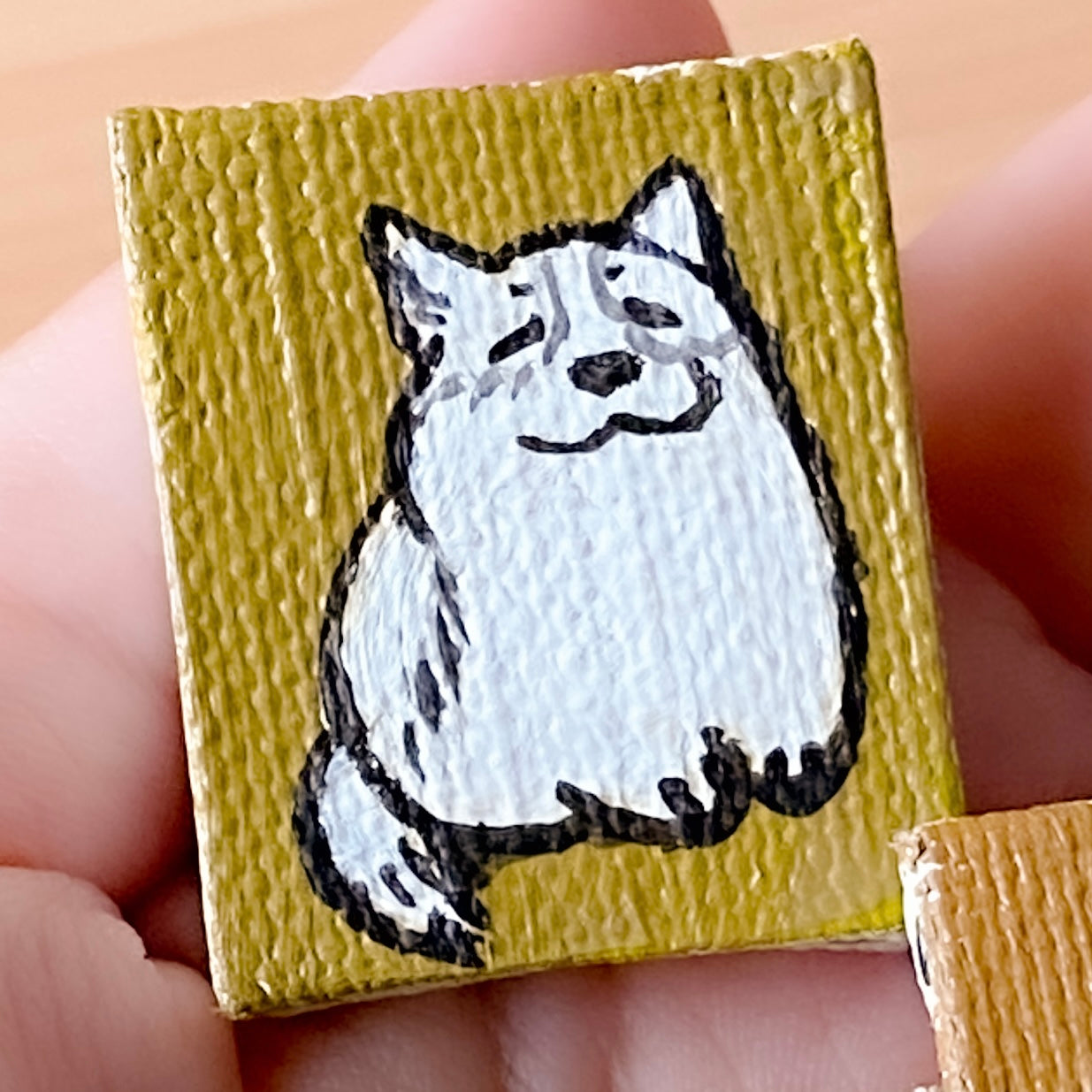 Original: Corgi on Micro Canvas (Oct 2024 Lot)